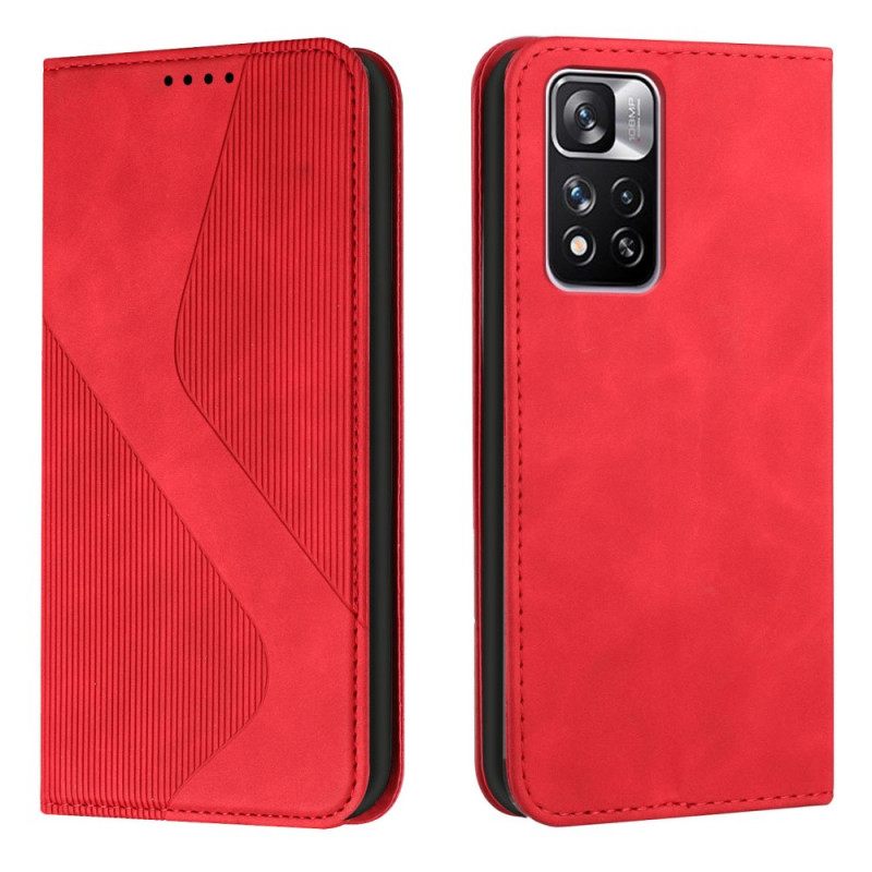 Puhelinkuoret Xiaomi Redmi Note 11 Pro Plus 5G Kotelot Flip Style Leather S-design