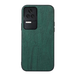 Case Poco F4 Faux Leather Wood Effect