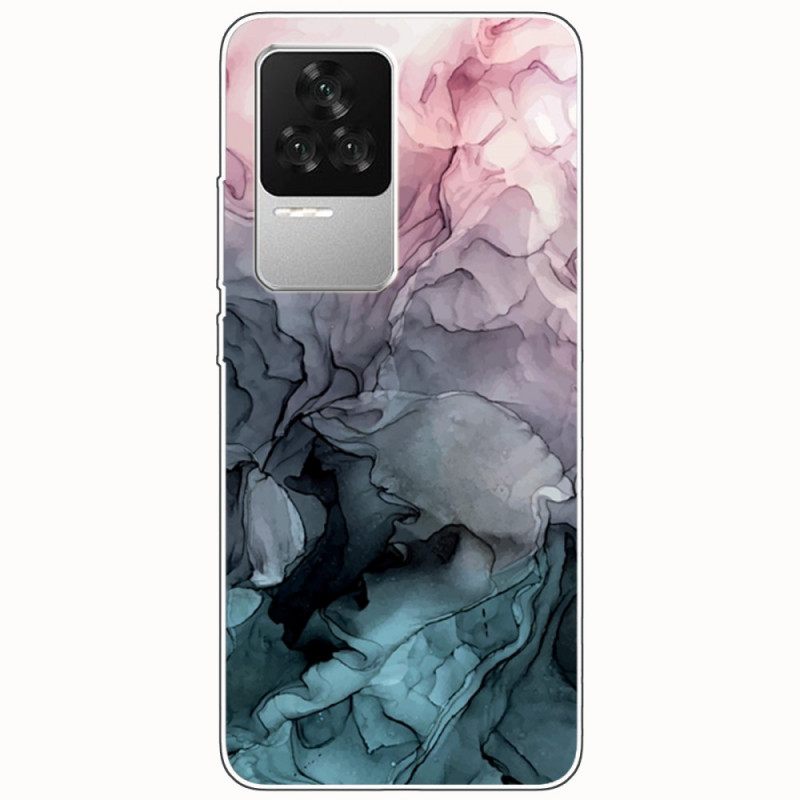 Case Poco F4 Marble Watercolour