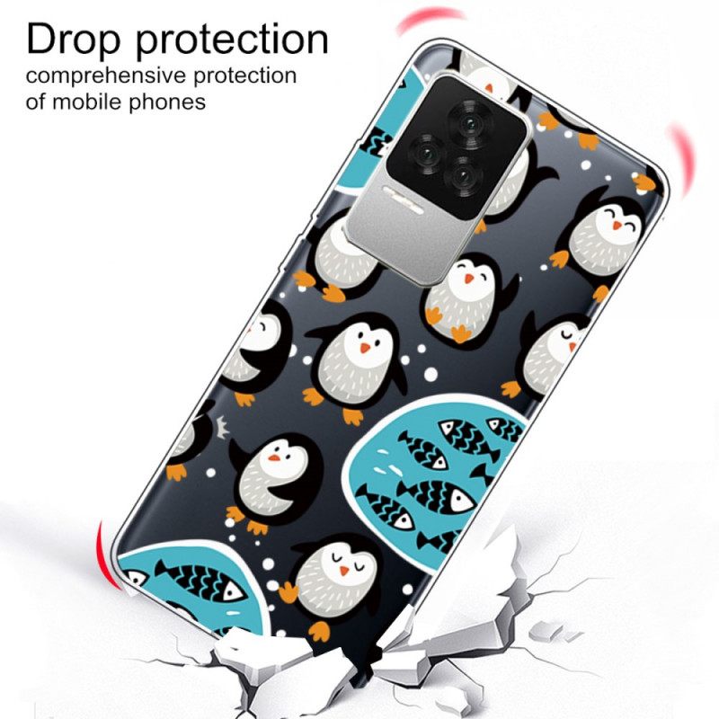 Case Poco F4 Penguins