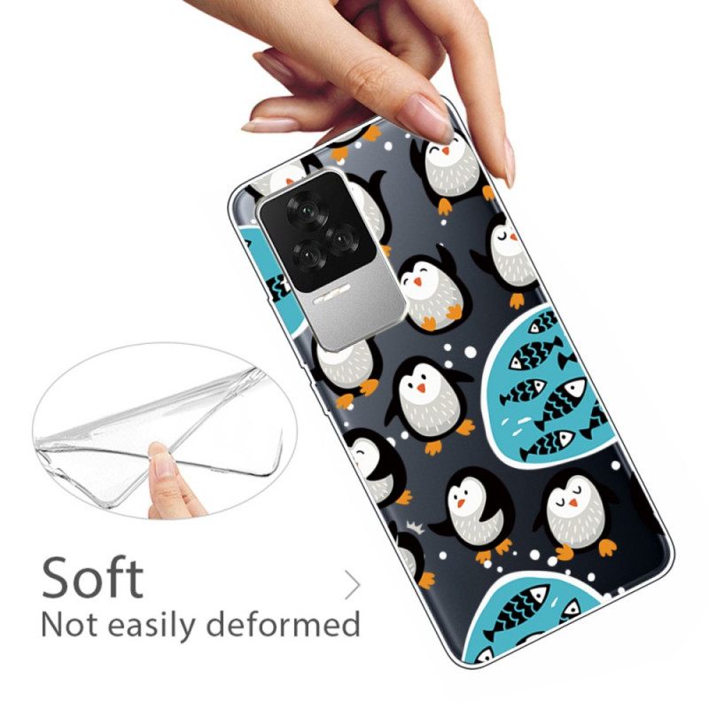 Case Poco F4 Penguins