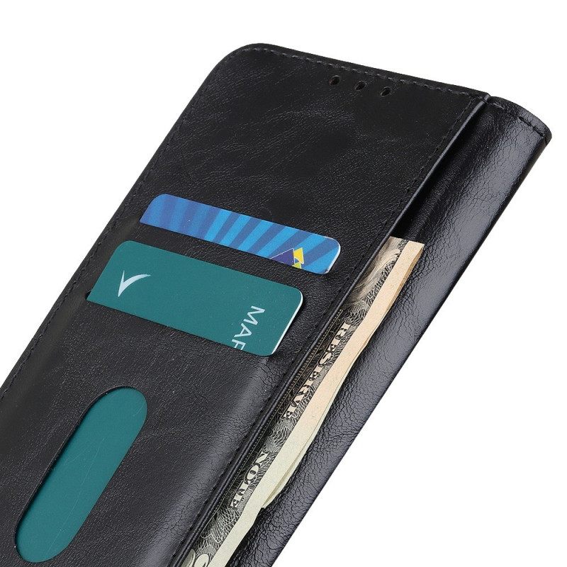 Kotelot Poco F4 Tricolor Leather Effect