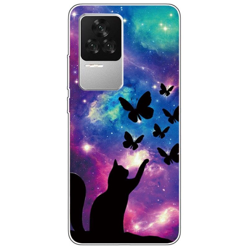 Kuori Poco F4 Silicone Space Cat