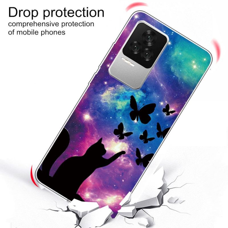 Kuori Poco F4 Silicone Space Cat