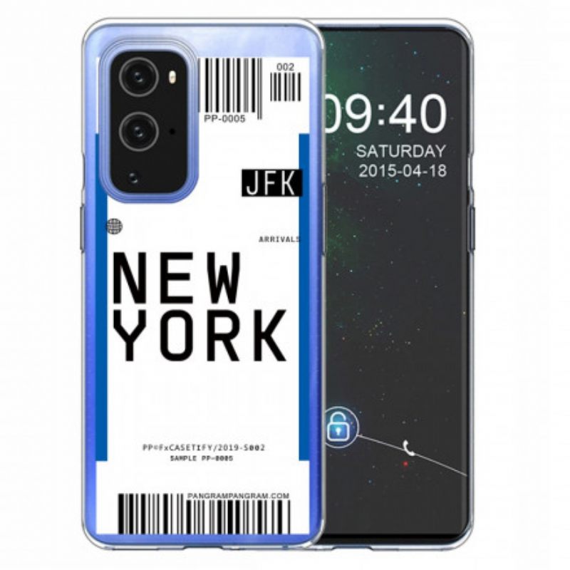 Case OnePlus 9 Pro Boarding Pass New Yorkiin