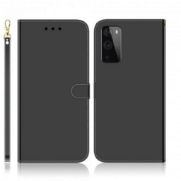 Kotelot OnePlus 9 Pro Keinonahkainen Peilin Kansi