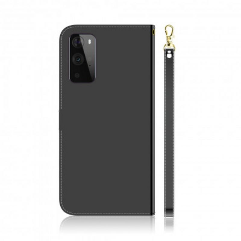 Kotelot OnePlus 9 Pro Keinonahkainen Peilin Kansi