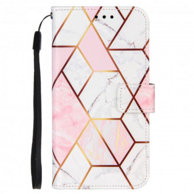 Kotelot OnePlus 9 Pro Suojaketju Kuori Striped Geometric Marble