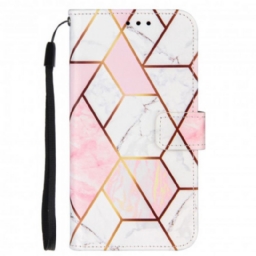 Kotelot OnePlus 9 Pro Suojaketju Kuori Striped Geometric Marble