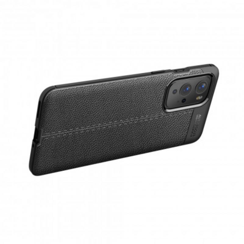 Kuori OnePlus 9 Pro Double Line Litchi Leather Effect