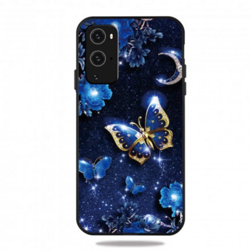 Kuori OnePlus 9 Pro Golden Butterfly