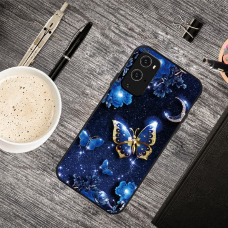 Kuori OnePlus 9 Pro Golden Butterfly