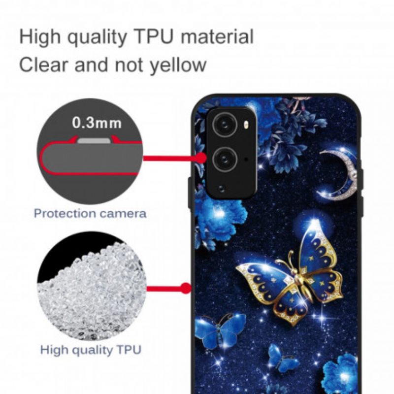 Kuori OnePlus 9 Pro Golden Butterfly