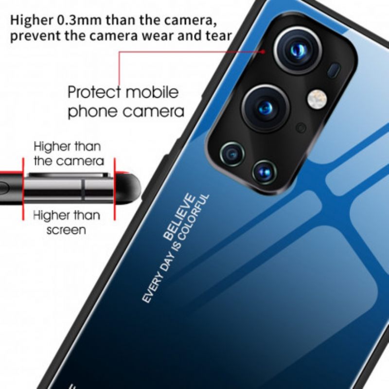 Kuori OnePlus 9 Pro Tempered Glass Ole Oma Itsesi