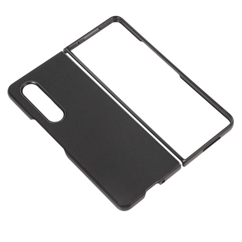 Case Samsung Galaxy Z Fold 4 Keinonahka Litsi Retroefekti