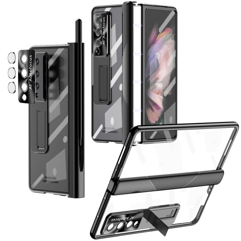 Case Samsung Galaxy Z Fold 4 Läpinäkyvä Karkaistu Lasi Ja Sarana