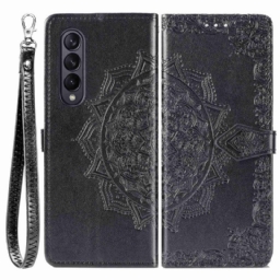 Kotelot Samsung Galaxy Z Fold 4 Suojaketju Kuori Medieval Strappy Mandala