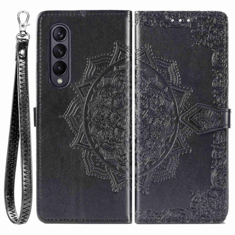 Kotelot Samsung Galaxy Z Fold 4 Suojaketju Kuori Medieval Strappy Mandala