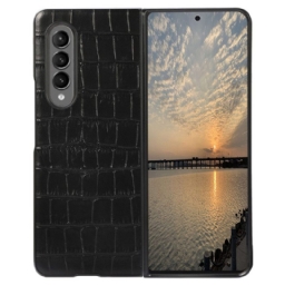 Kuori Samsung Galaxy Z Fold 4 Crocodile Aitoa Nahkaa