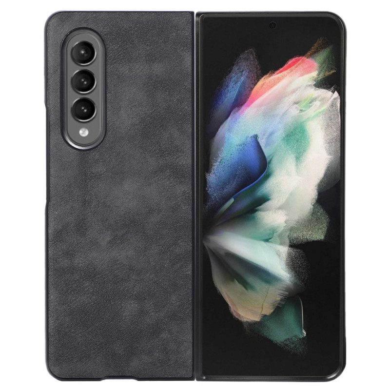 Kuori Samsung Galaxy Z Fold 4 Faux Leather Ihon Rakenne