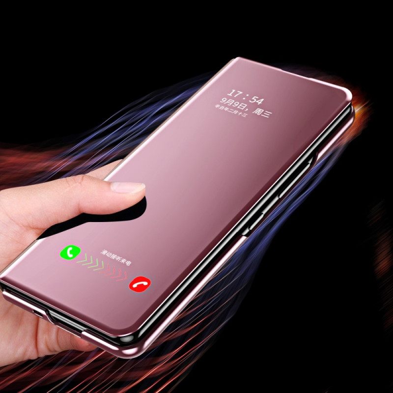 Puhelinkuoret Samsung Galaxy Z Fold 4 Kotelot Flip Peili Ja Läpinäkyvyys