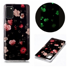 Case Samsung Galaxy A41 Fluorescent Floral Sarja