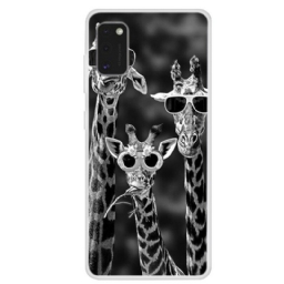 Case Samsung Galaxy A41 Kirahvit Laseilla