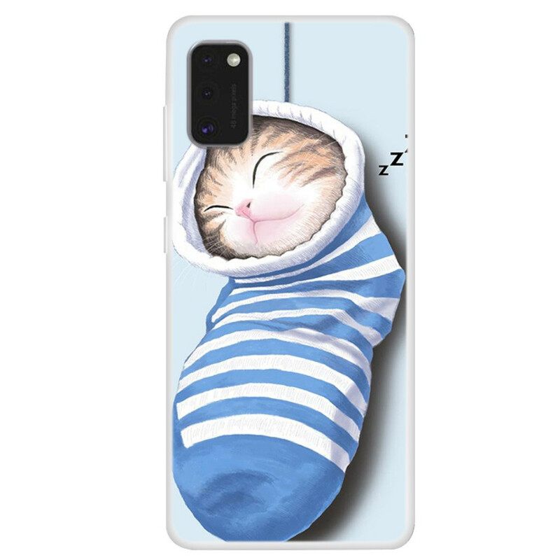 Case Samsung Galaxy A41 Sleeping Kitten