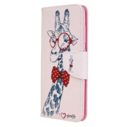 Flip Case Samsung Galaxy A41 Brainy Giraffe