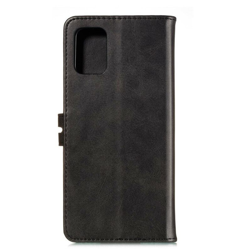 Kotelot Samsung Galaxy A41 Faux Leather Kitten