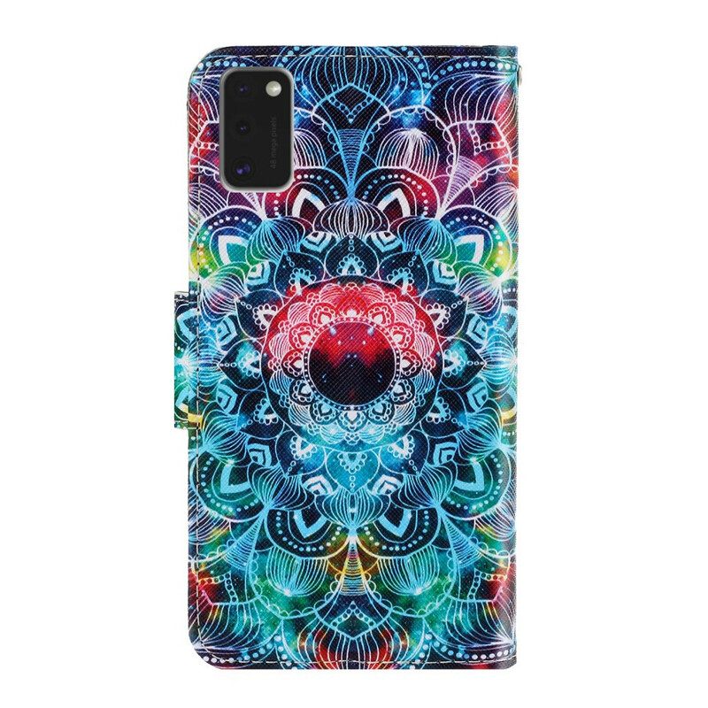 Kotelot Samsung Galaxy A41 Suojaketju Kuori Flashy Mandala Hihnalla