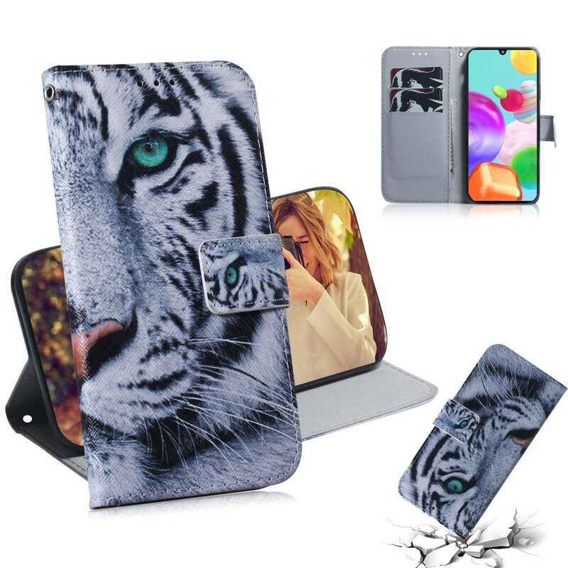 Kotelot Samsung Galaxy A41 Tiger Face