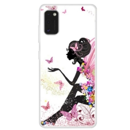 Kuori Samsung Galaxy A41 Butterfly Lady