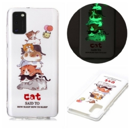 Kuori Samsung Galaxy A41 Cats Fluorescent