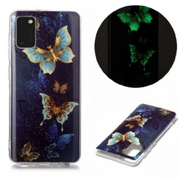 Kuori Samsung Galaxy A41 Fluorescent Butterfly Sarja