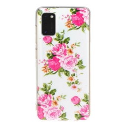 Kuori Samsung Galaxy A41 Fluorescent Liberty Flowers