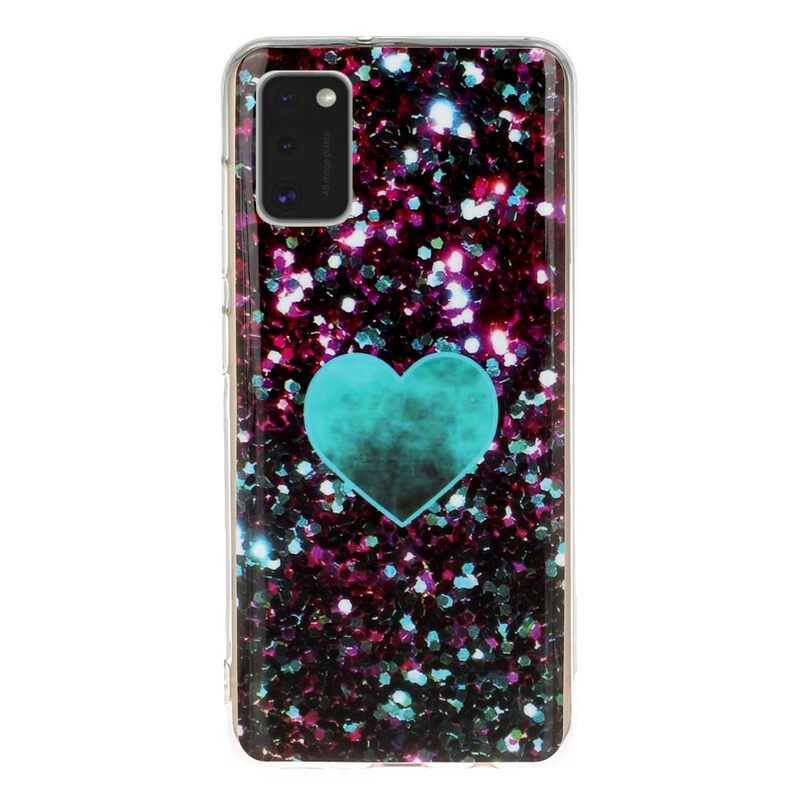 Kuori Samsung Galaxy A41 Glitter Marble