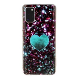 Kuori Samsung Galaxy A41 Glitter Marble