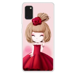 Kuori Samsung Galaxy A41 Manga Lady