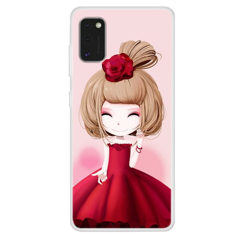 Kuori Samsung Galaxy A41 Manga Lady