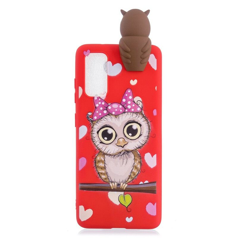 Kuori Samsung Galaxy A41 Miss Owl 3d