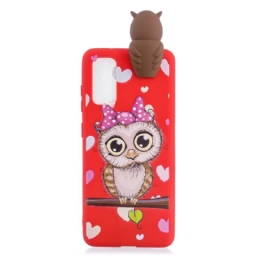 Kuori Samsung Galaxy A41 Miss Owl 3d