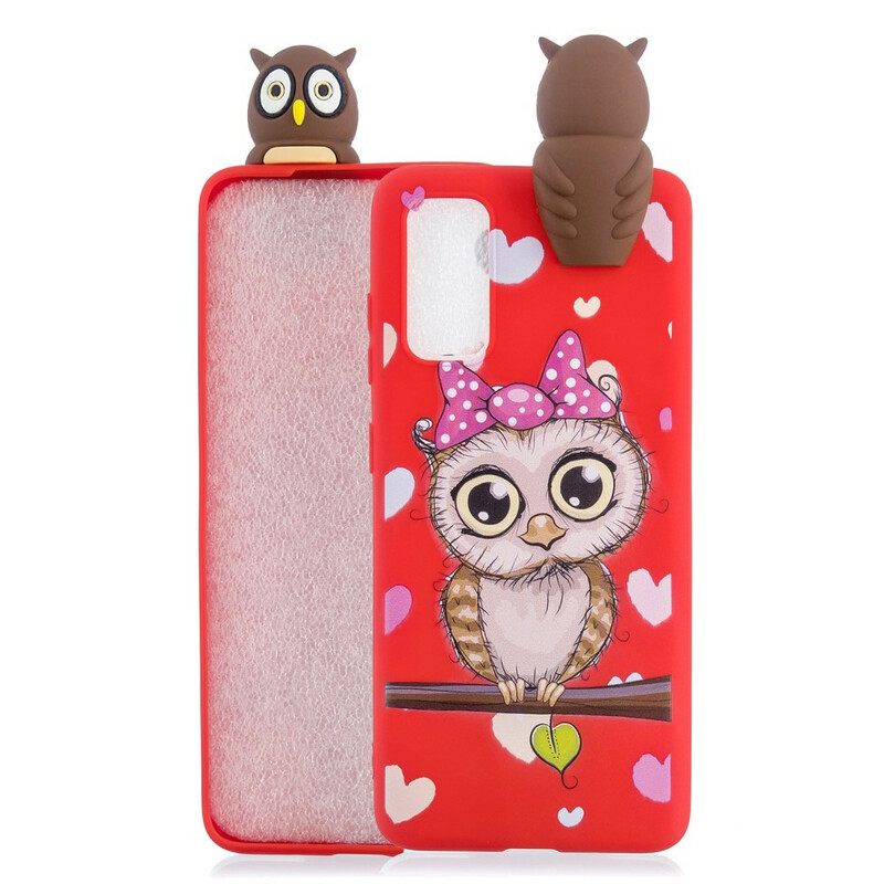 Kuori Samsung Galaxy A41 Miss Owl 3d