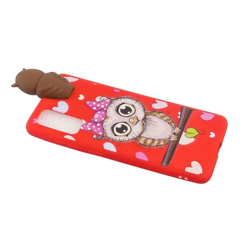 Kuori Samsung Galaxy A41 Miss Owl 3d