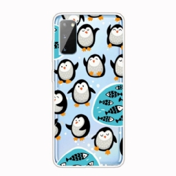 Kuori Samsung Galaxy A41 Penguins And Fishes