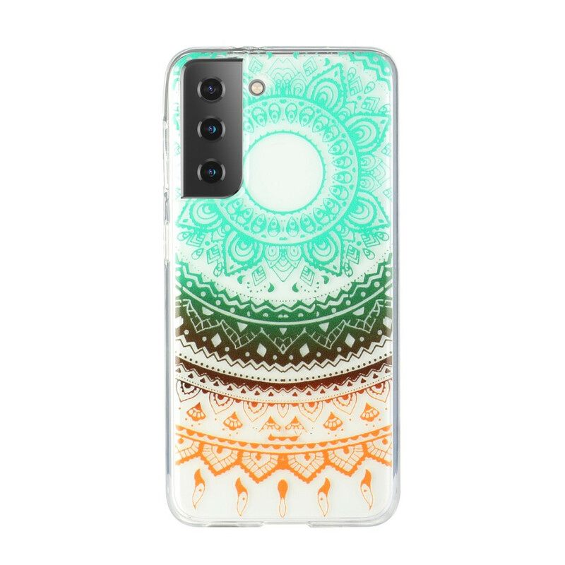 Case Samsung Galaxy S21 5G Läpinäkyvä Kukkamandala