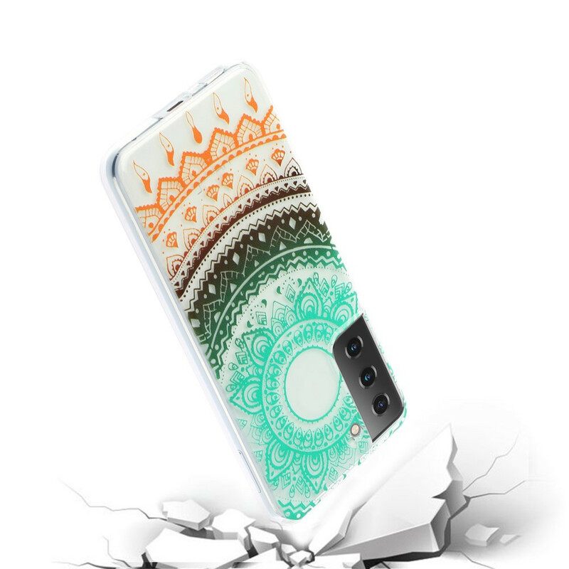 Case Samsung Galaxy S21 5G Läpinäkyvä Kukkamandala