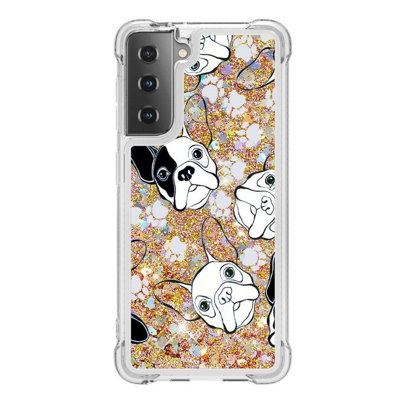 Case Samsung Galaxy S21 5G Mr Dog Glitter