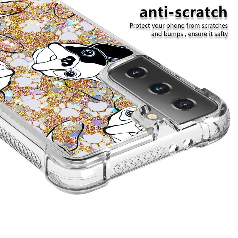 Case Samsung Galaxy S21 5G Mr Dog Glitter