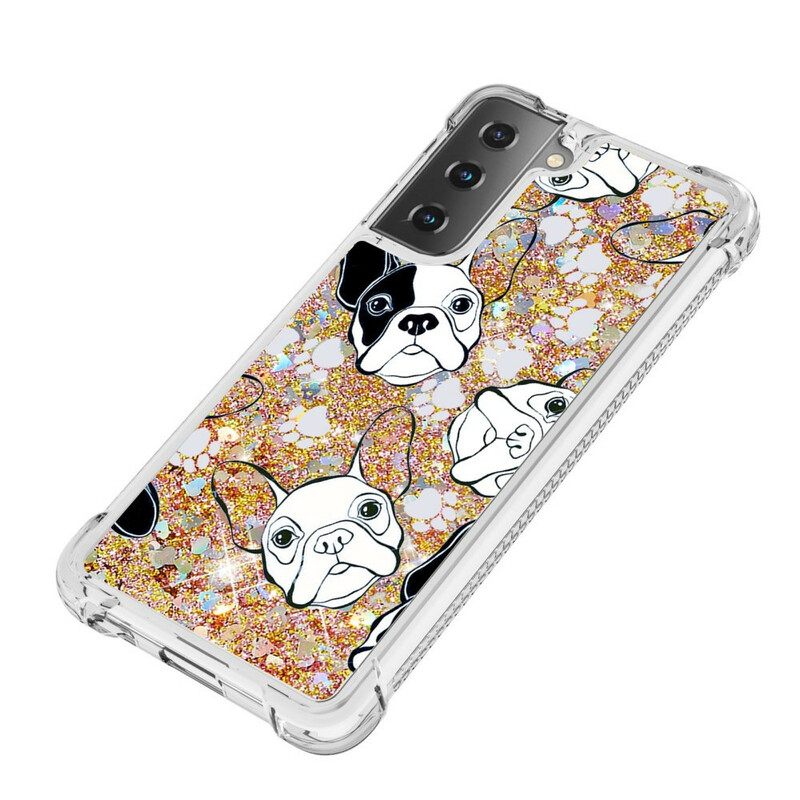 Case Samsung Galaxy S21 5G Mr Dog Glitter